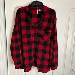 Red plaid Pajama Set- size 3X